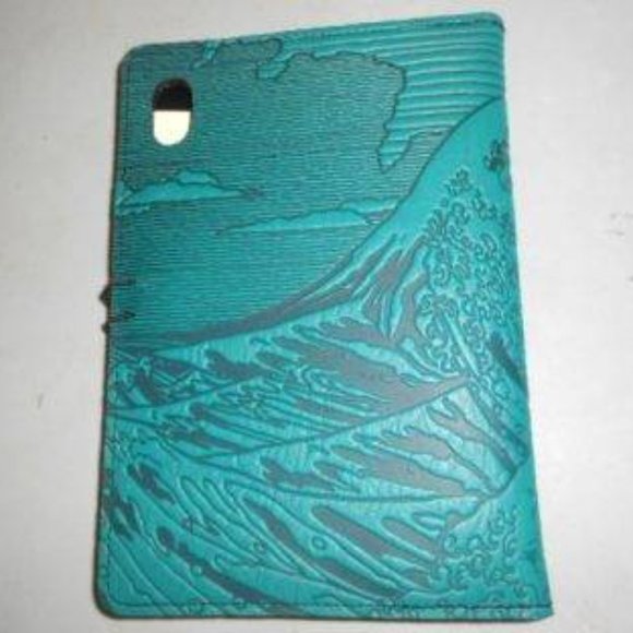 Oberon Hokusai Wave Teal Green iPad Mini Cover Fits Mini 4, 5, and 6 only - Picture 2 of 12